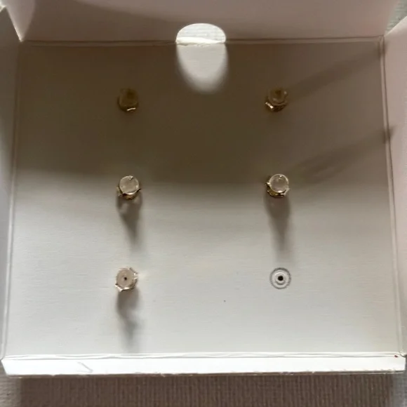 R.H. Macy's Sterling Silver Freshwater Pearl Stud Earrings - Picture 2 of 2